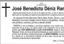 José Benedicto Déniz Ramos