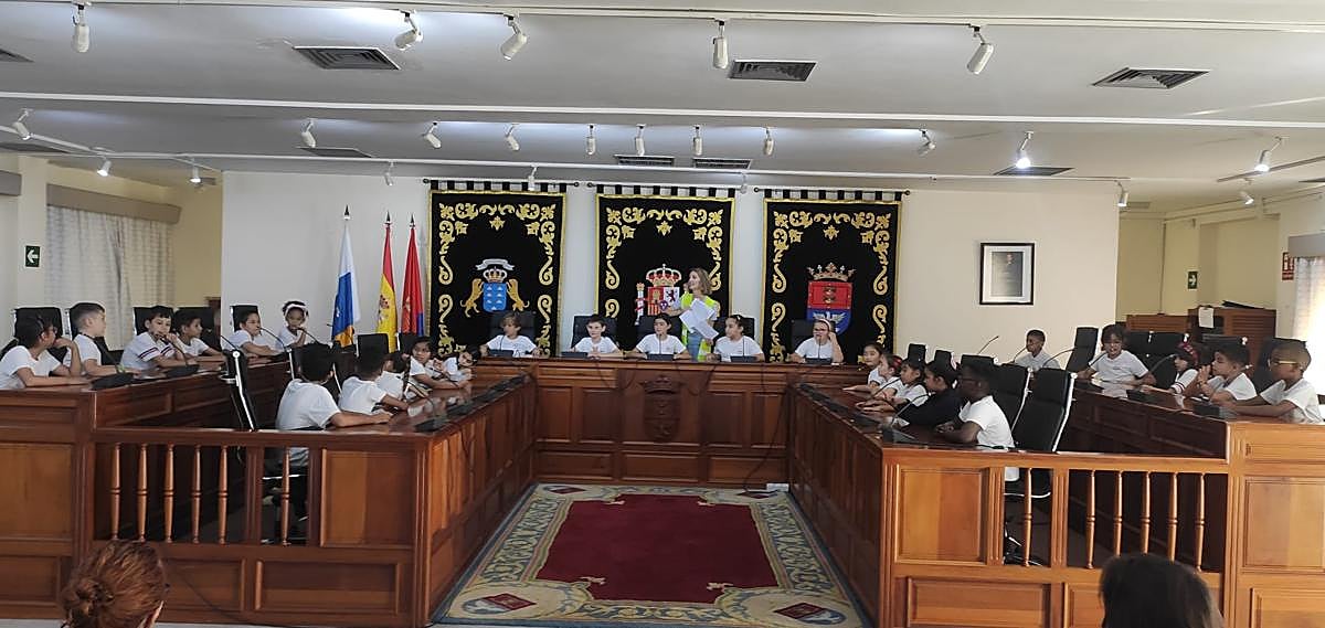 Sesión singular en la capital con estudiantes del colegio Antonio Zerolo.