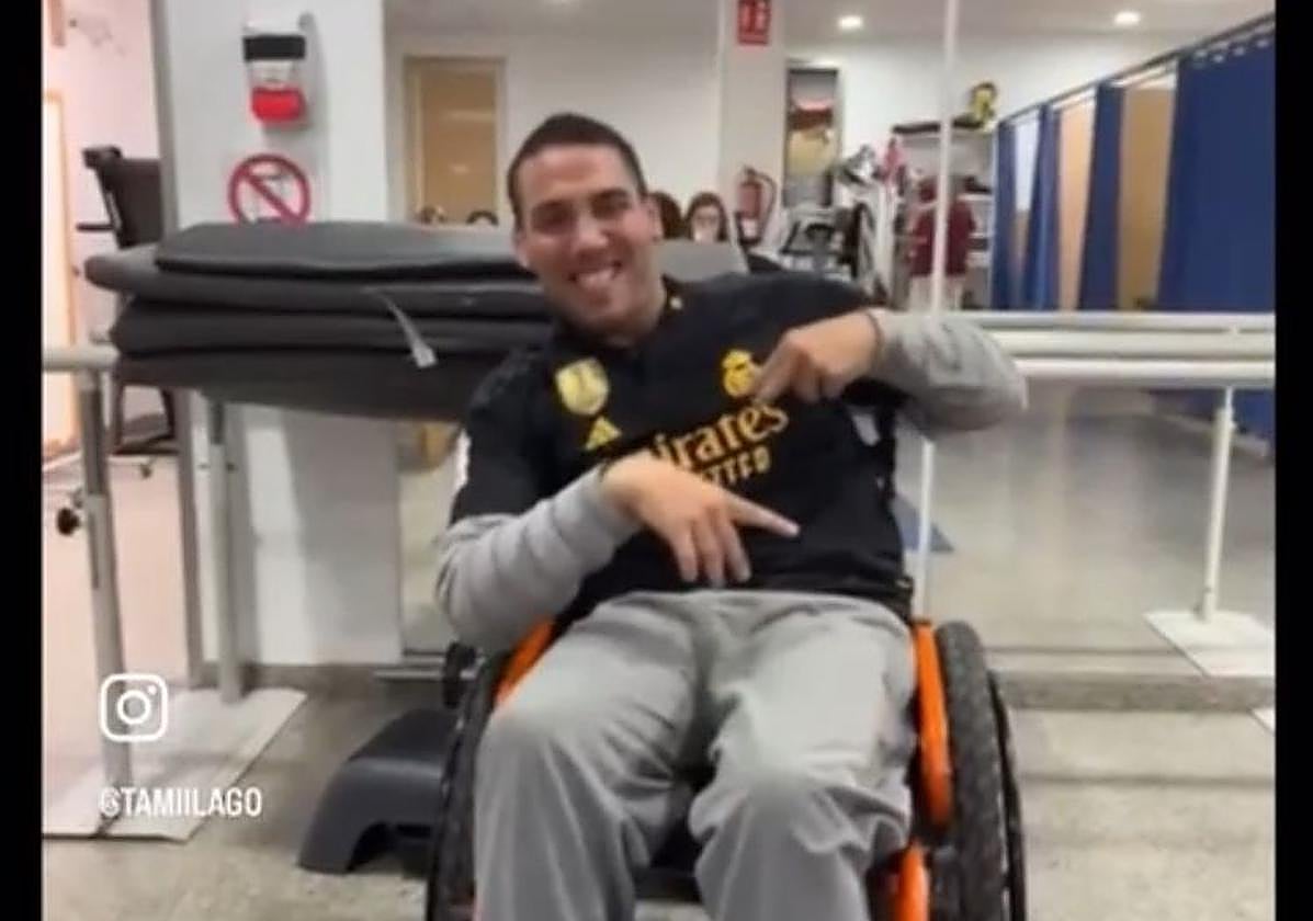 Jorge David, madridista desde que nació, sueña con una camiseta firmada por los jugadores