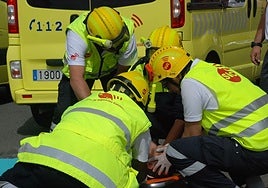 Imagen de archivo de una intervención del personal del SUC.