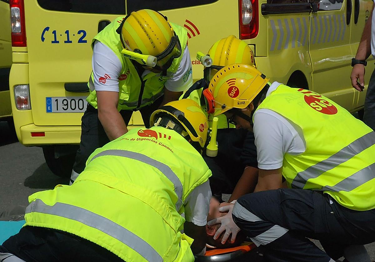 Imagen de archivo de una intervención del personal del SUC.