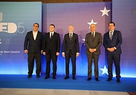 Imagen de los ministros, este sábado.