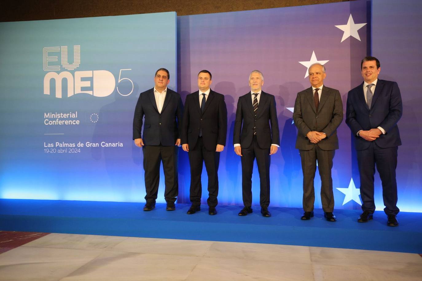 Las imágenes de los ministros del Interior y Migración en Las Palmas de Gran Canaria