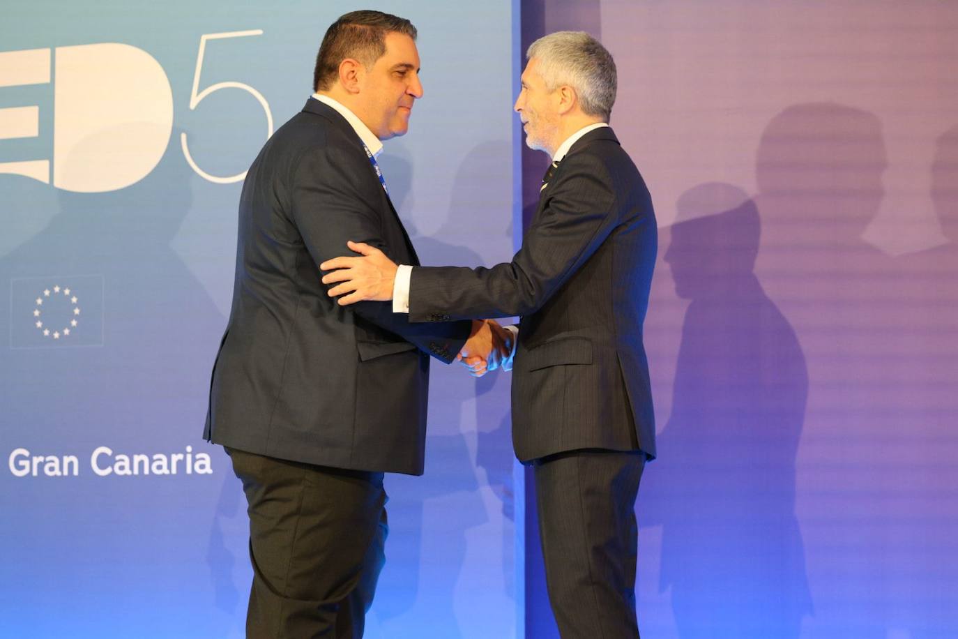 Las imágenes de los ministros del Interior y Migración en Las Palmas de Gran Canaria