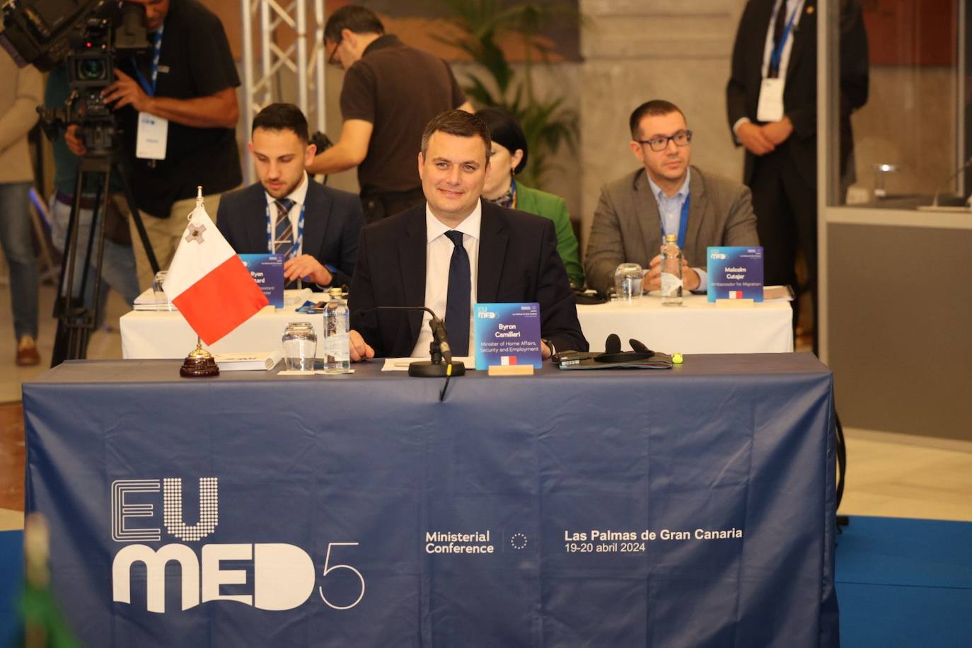 Las imágenes de los ministros del Interior y Migración en Las Palmas de Gran Canaria