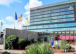 Los exteriores de la Ciudad de la Justicia de la capital grancanaria.