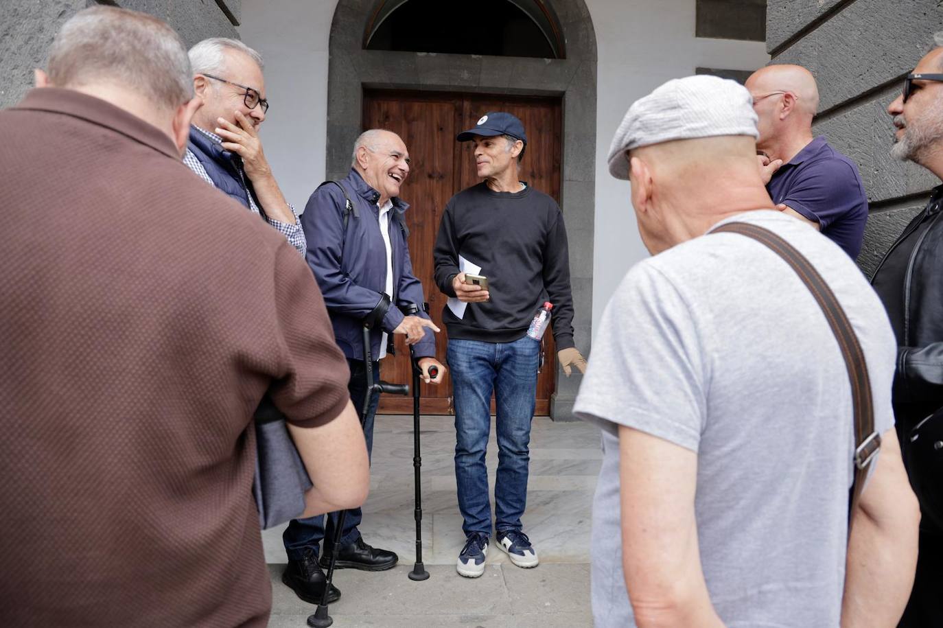 Concentración vecinos de La Isleta en Santa Ana