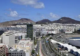 Vista panorámica de la ciudad de Las Palmas de Gran Canaria.