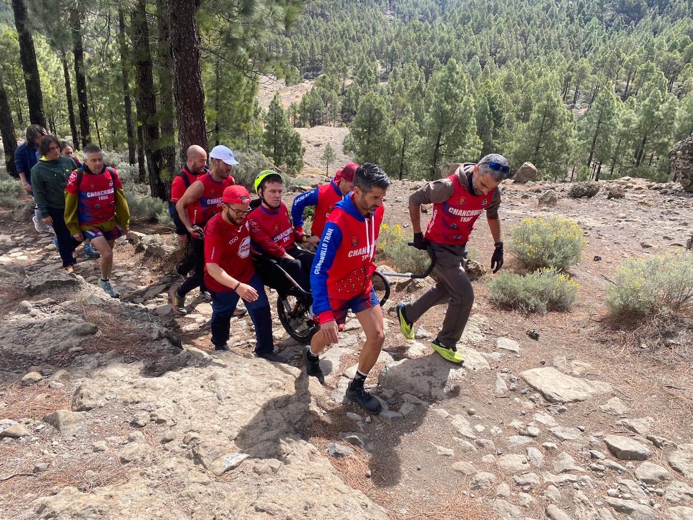El viaje de Agustín hasta la Ventana del Nublo, en imágenes