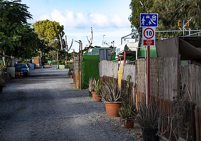 Calles del interior del poblado de chabolas, casi todo en suelo de San Bartolomé de Tirajana.