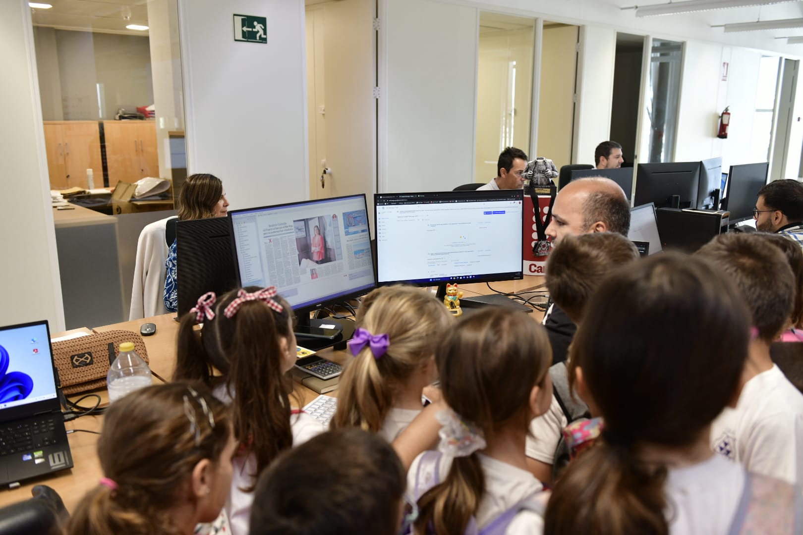 Las imágenes de la visita del CEIP Santa Bárbara a CANARIAS7