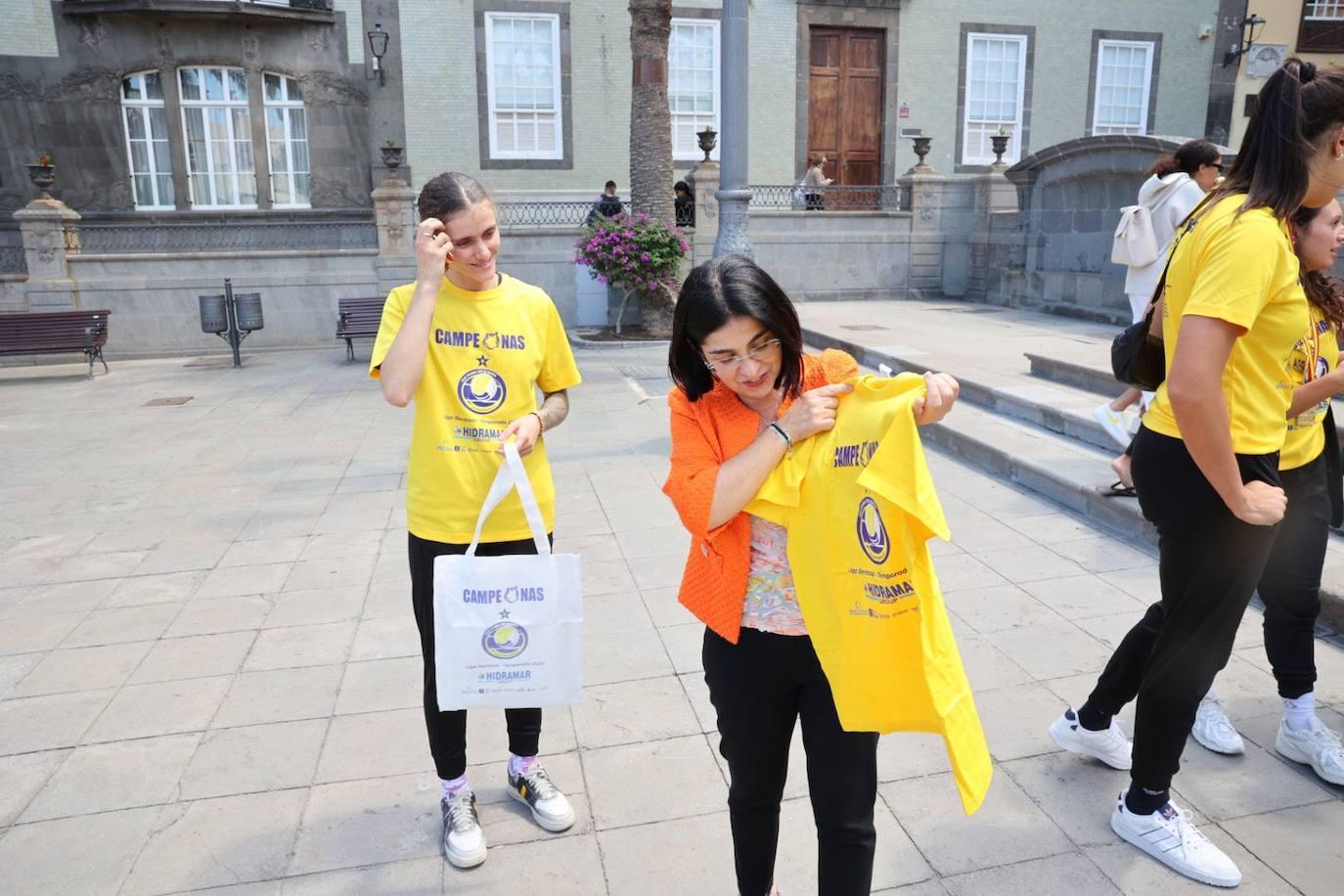 El Ayuntamiento de Las Palmas de Gran Canaria recibe al SF Hidramar