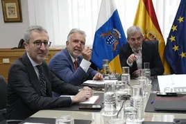 Imagen de la reunión entre Canarias y el Estado celebrada la semana pasada.