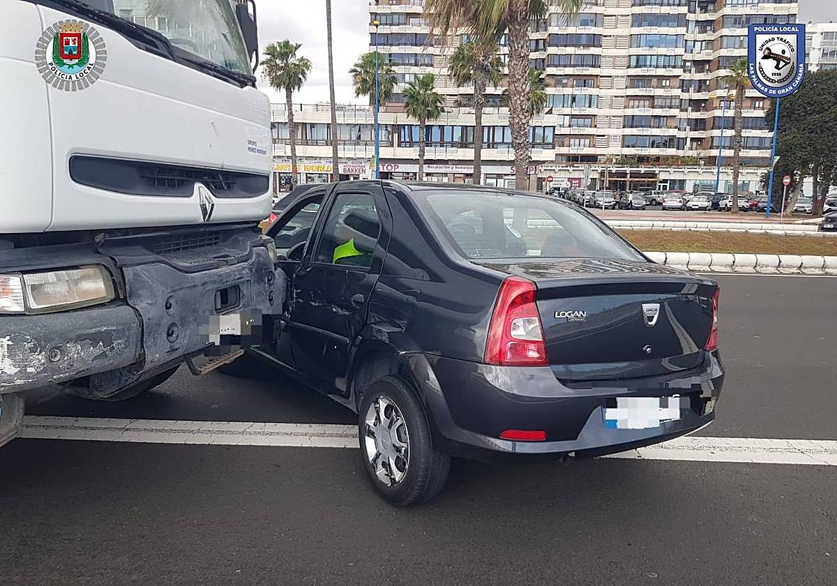 Accidente en la Avenida Marítima.