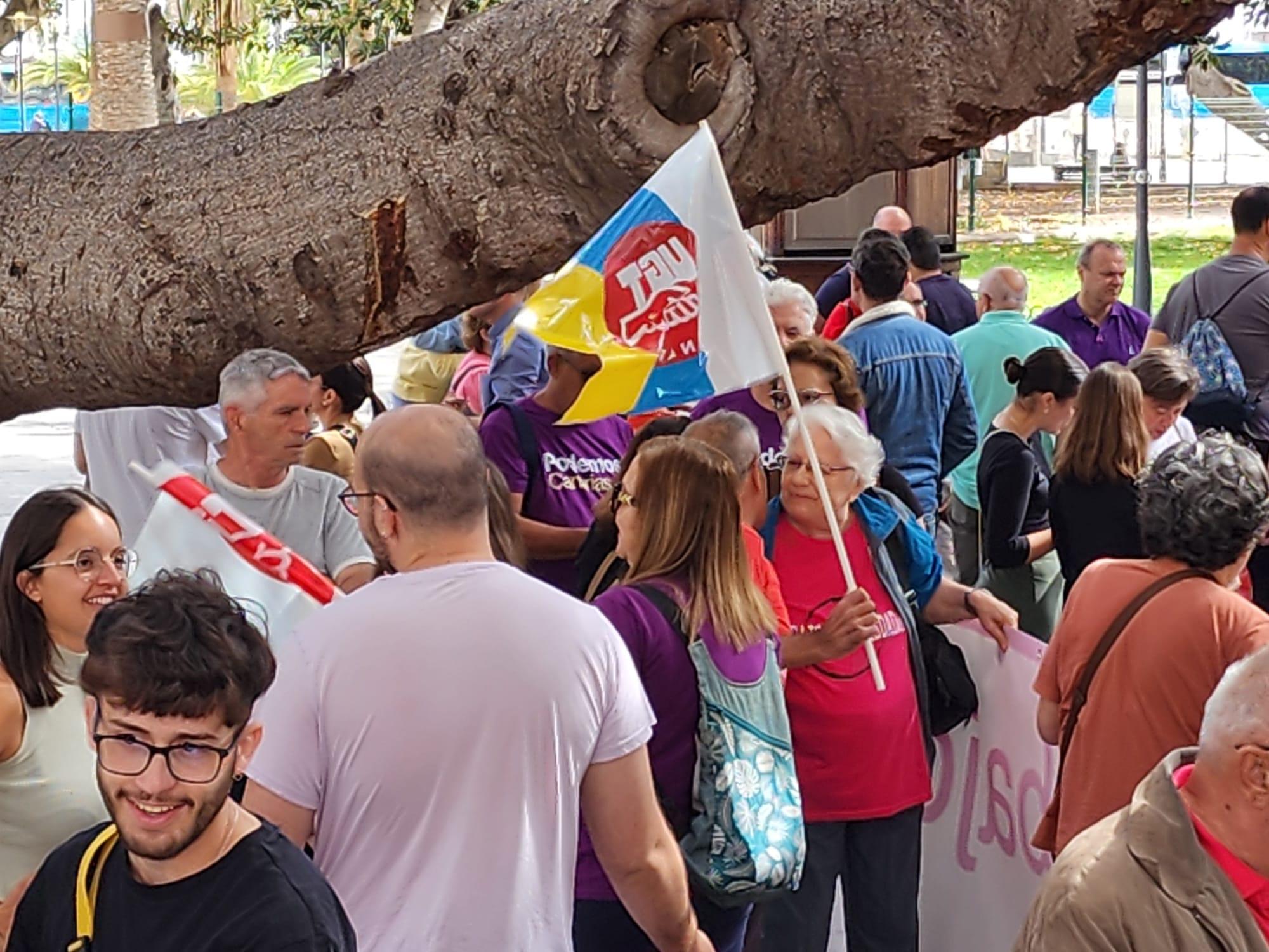 La manifestación en Gran Canaria por el Día Internacional de los Trabajadores, en imágenes
