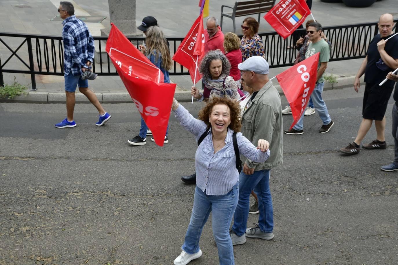 La manifestación en Gran Canaria por el Día Internacional de los Trabajadores, en imágenes
