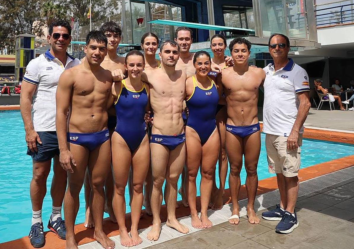 El equipo nacional de saltos hace escala en el Metropole con París 2024 en el horizonte