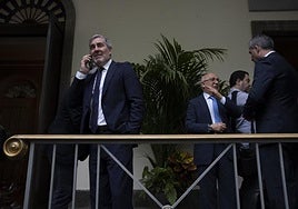Clavijo, durante la I Conferencia de Presidentes celebrada esta semana en Tenerife.
