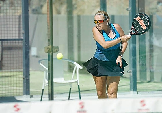 Una de las participantes, en acción.