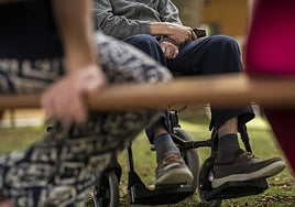 Imagen de archivo de una persona dependiente en un centro de día en Gran Canaria.