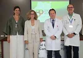 De izquierda a derecha, Beatriz González, Sagrario Bustabad, Miguel Ángel Ponce y Antonio Naranjo.