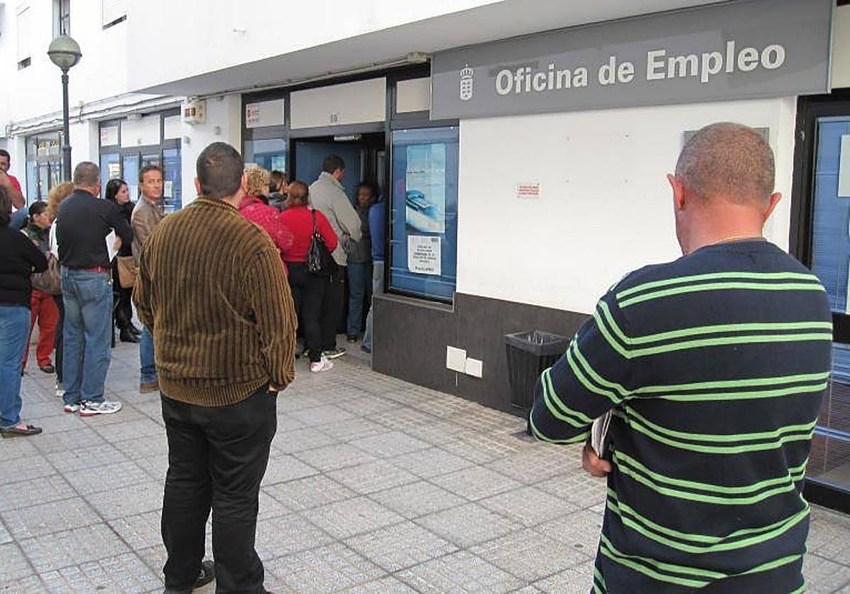 Imagen de una oficina de empleo en la isla de Lanzarote.