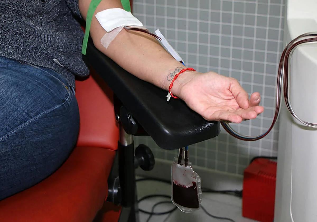 Donación de sangre.