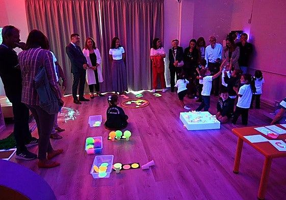 Una de las cuatro aulas multisensoriales del CEIP Los Quintana.