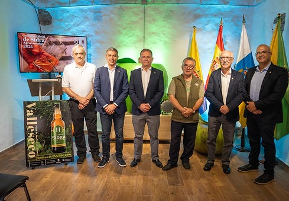 Presentación en Valleseco del primer Concurso Oficial de Sidra Agrocanarias.