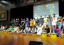 Jóvenes del IES Francisco Hernández Monzón.