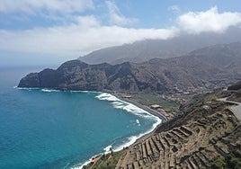 Imagen de archivo de la playa de Hermigua.