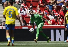 Valles, durante el partido del pasado sábado en Mallorca.