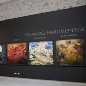 Parte de la exposición, en el Castillo de Mata.