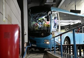 El aparatoso accidente de San Telmo, en imágenes