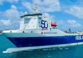 La nueva ruta marítima para mercancías que unirá las islas orientales correrá a cargo del buque Bentayga Cargo.