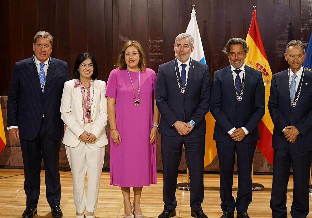 La entrega del Collar de la Orden Islas Canarias, en imágenes