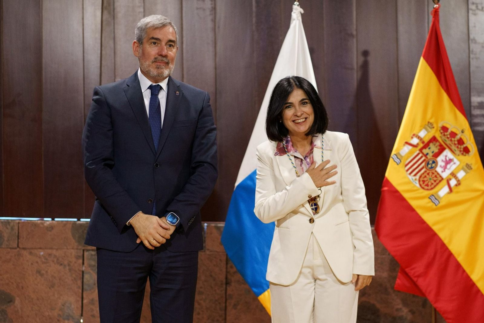 La entrega del Collar de la Orden Islas Canarias, en imágenes