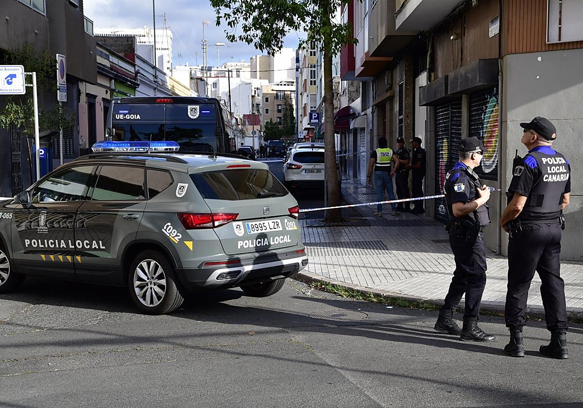 Imagen de archivo de una intervenciónpolicial en la capital.