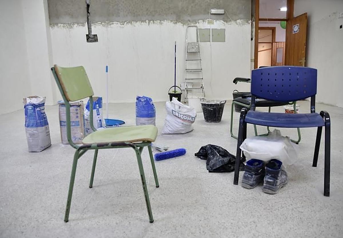 Una de las aulas de Infantil que no abrió el pasado mes de septiembre porque seguía en obras.