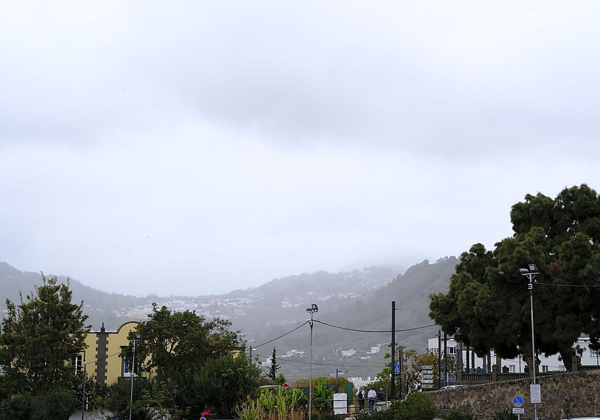 Imagen de archivo de un día lluvioso en Arucas.