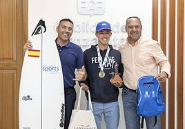 Imagen de la recepción al campeón conejero.