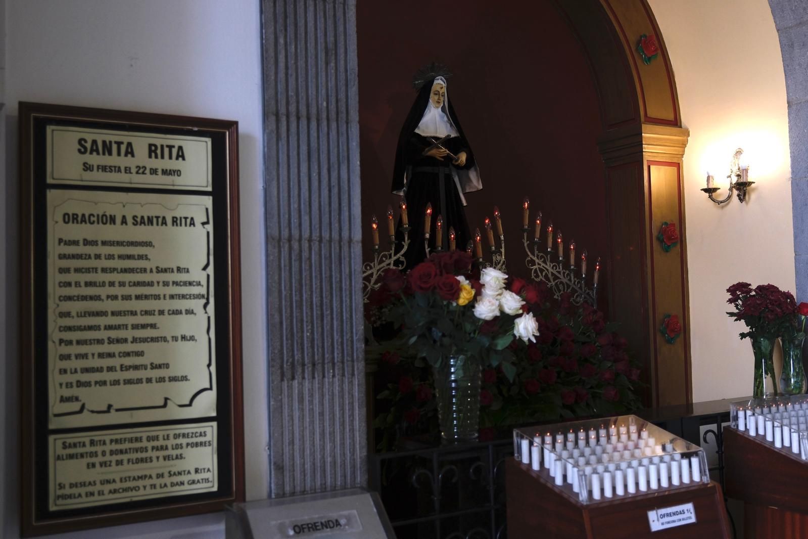 La festividad de Santa Rita en la parroquia de San Agustín, en imágenes