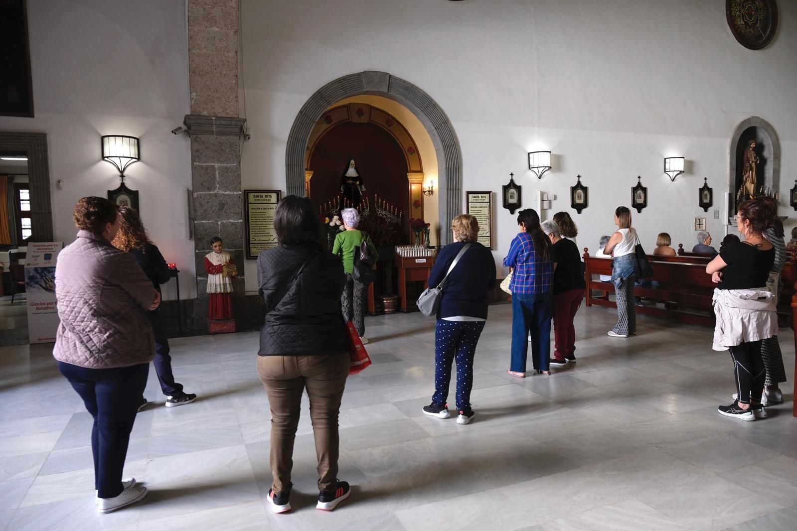La festividad de Santa Rita en la parroquia de San Agustín, en imágenes