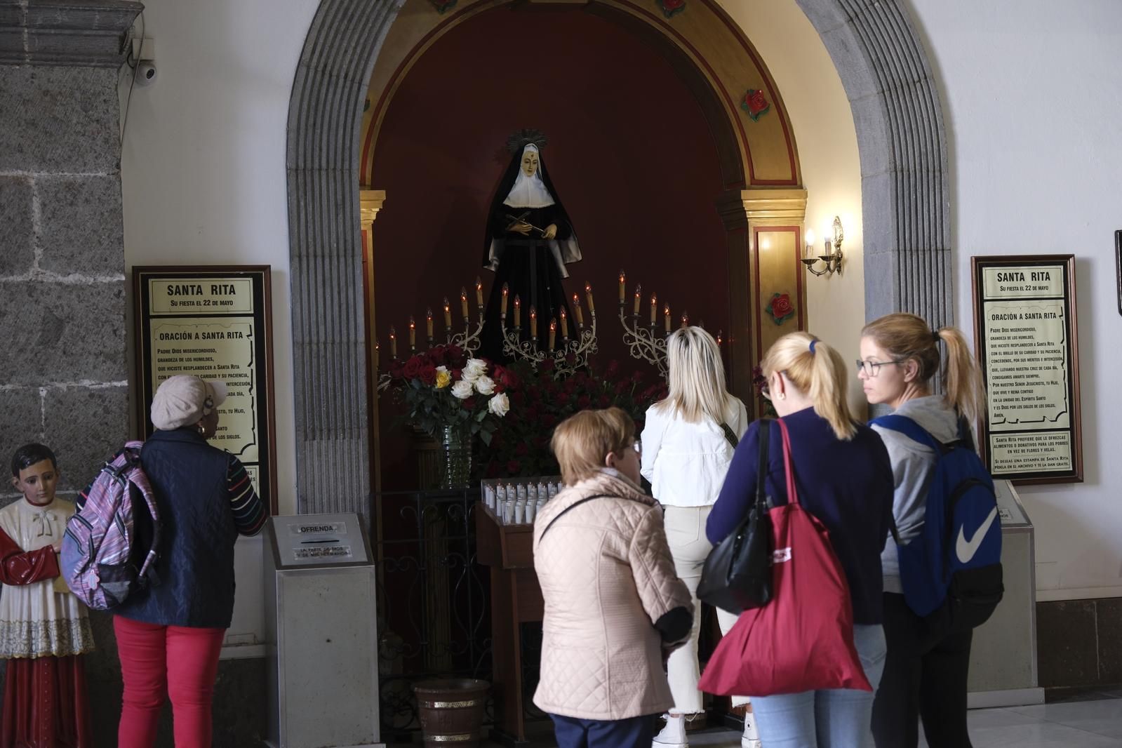 La festividad de Santa Rita en la parroquia de San Agustín, en imágenes