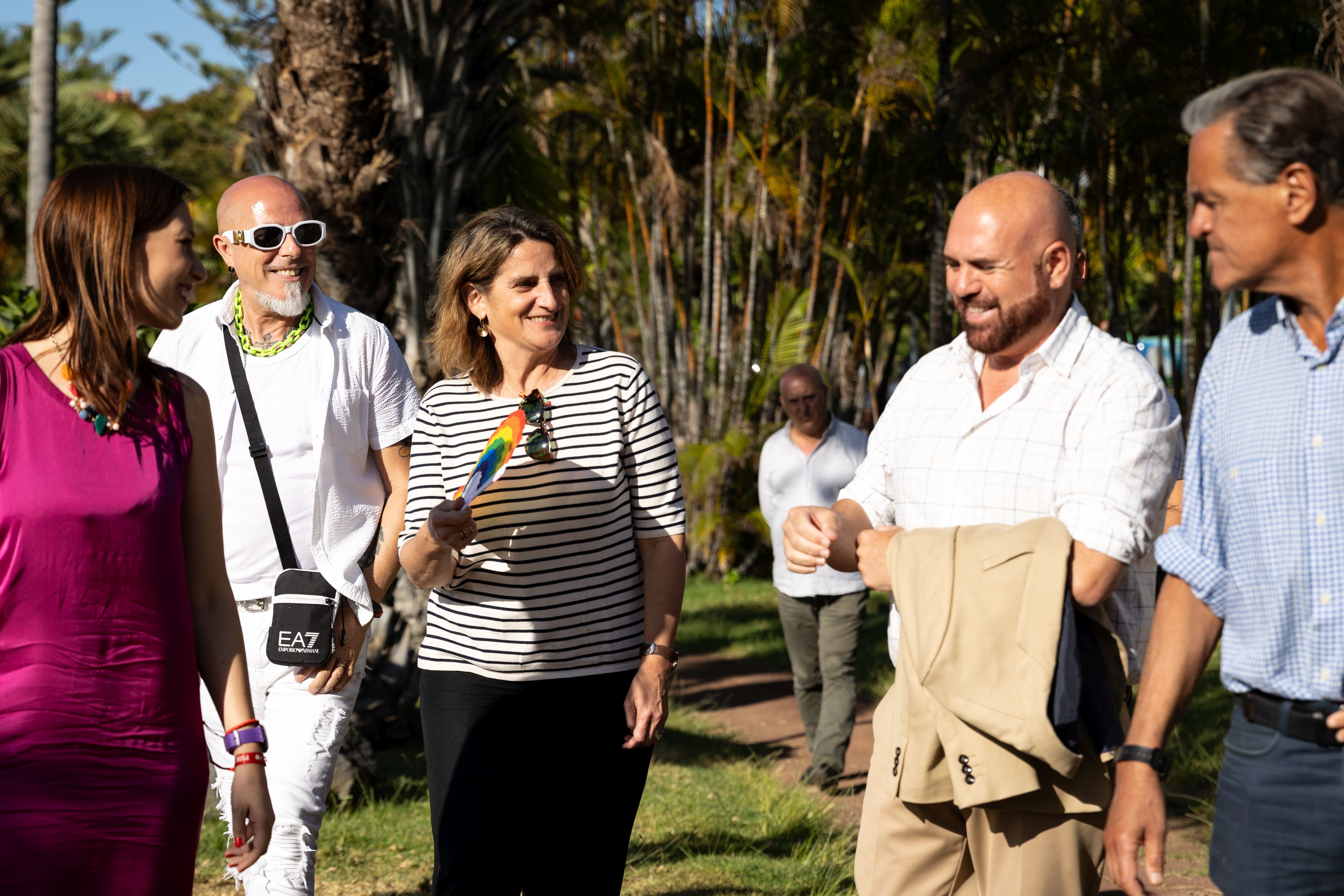 Teresa Ribera participa en un acto de campaña en Tenerife