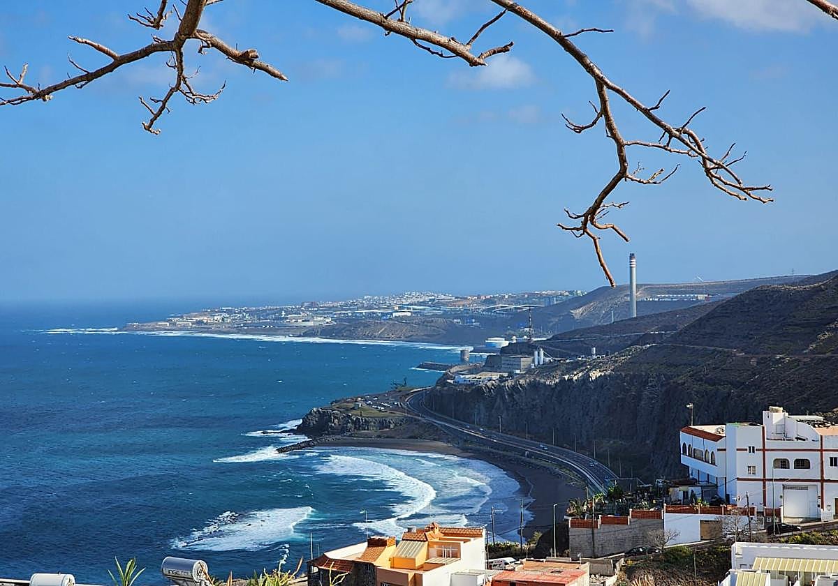 Imagen de la playa de La Laja en Las Palmas de Gran Canaria