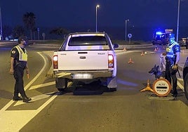 Foto de archivo de un control rutinario de la Policía Local de San Bartolomé de Tirajana.
