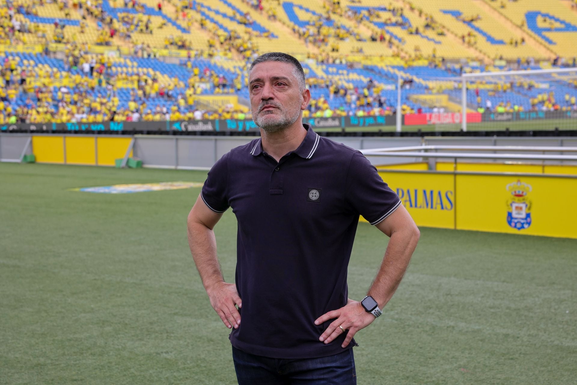 Pimienta, emocionado en el Gran Canaria.