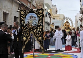 Procesión del Carmen en mayo de 2013 por el centenario de su llegada a La Isleta.