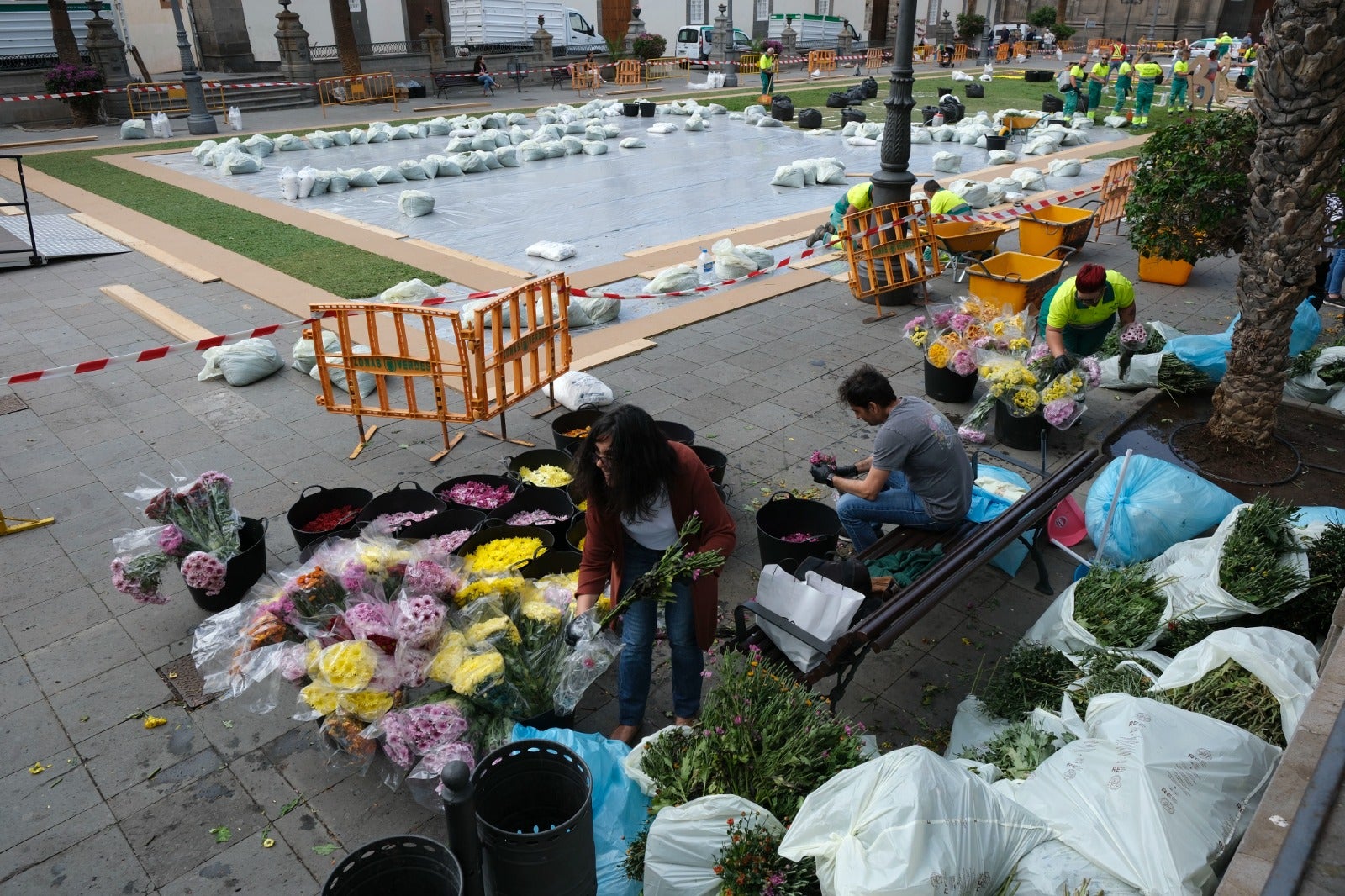 Flores, pasión y serrín en Vegueta
